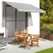Luifeldoek 3,5x2,5 m antraciet wit polyester