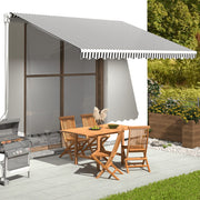 Luifeldoek 4x3 m antraciet wit polyester