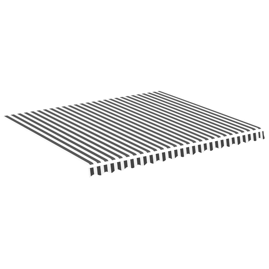 Vervangingsdoek Voor Luifel 4X3,5 M Kleurig En 400 x 350 cm Antraciet en wit