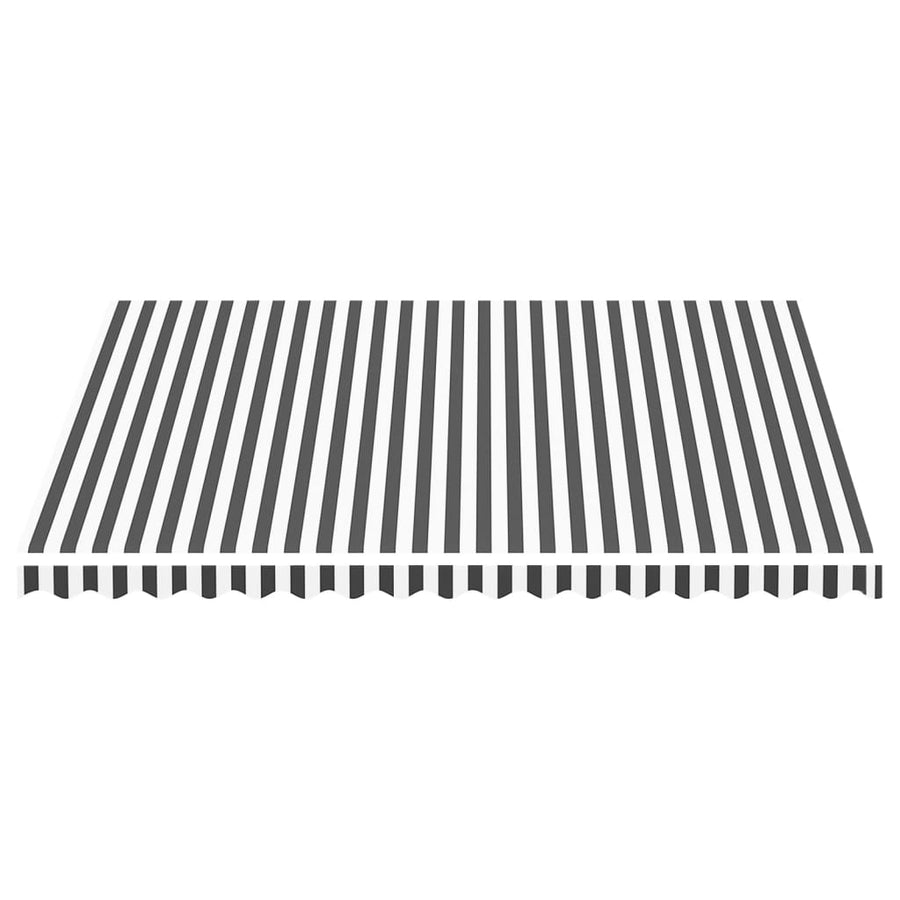 Vervangingsdoek Voor Luifel 4X3,5 M Kleurig En 400 x 350 cm Antraciet en wit