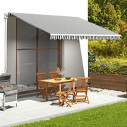 Luifeldoek 4,5x3 m antraciet wit