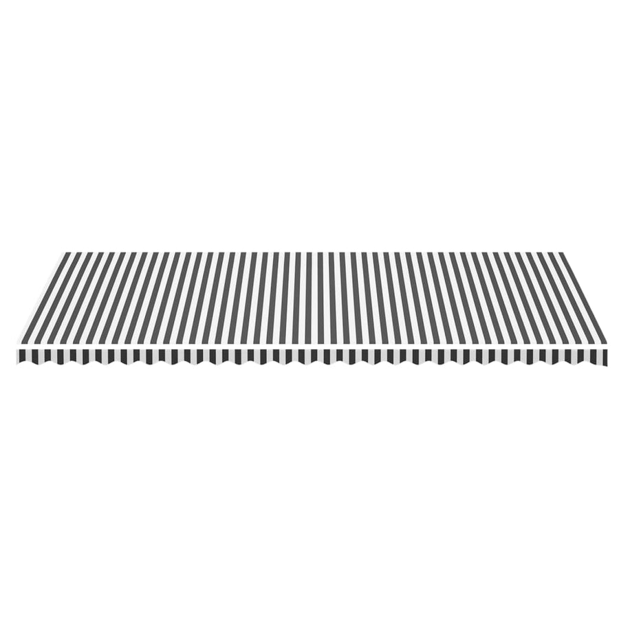 Vervangingsdoek Voor Luifel 6X3 M Kleurig En 600 x 300 cm Antraciet en wit