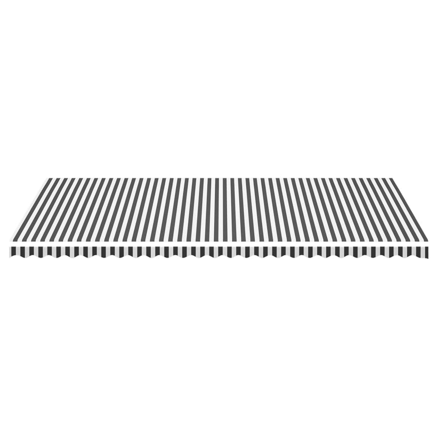 Vervangingsdoek Voor Luifel 6X3,5 M Kleurig En 600 x 350 cm Antraciet en wit