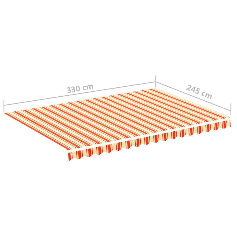 Vervangingsdoek Voor Luifel 3,5X2,5 M Geel En Oranje 350 x 250 cm Multikleur