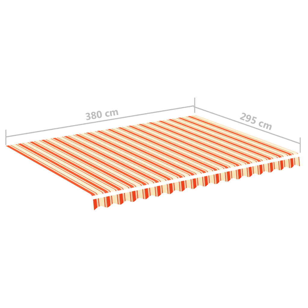 Vervangingsdoek Voor Luifel 4X3 M Geel En Oranje 400 x 300 cm Multikleur