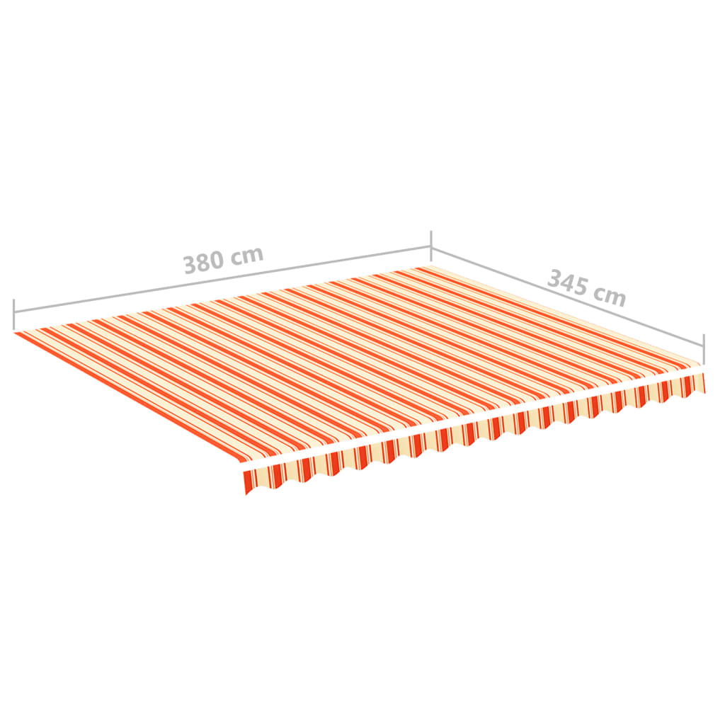Vervangingsdoek Voor Luifel 4X3,5 M Geel En Oranje 400 x 350 cm Multikleur