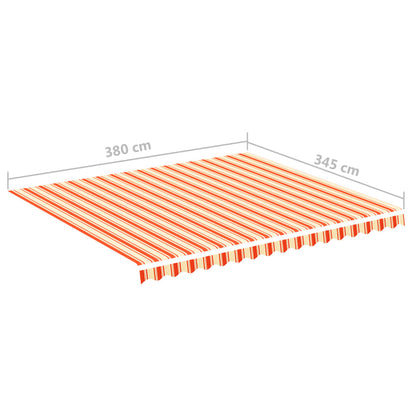 Vervangingsdoek Voor Luifel 4X3,5 M Geel En Oranje 400 x 350 cm Multikleur