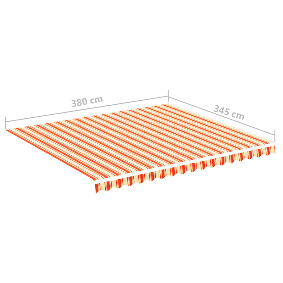 Vervangingsdoek Voor Luifel 4X3,5 M Geel En Oranje 400 x 350 cm Multikleur