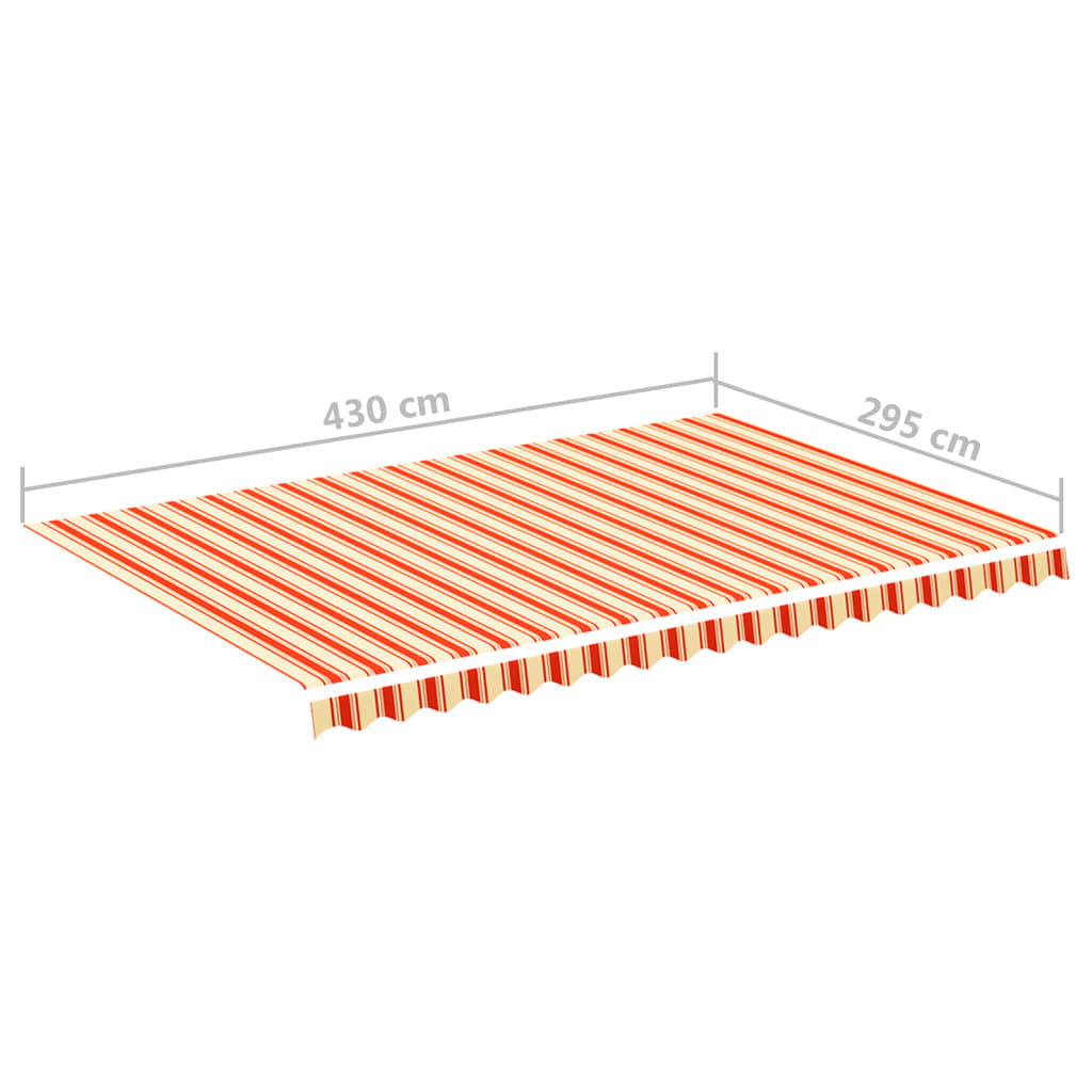 Vervangingsdoek Voor Luifel 4,5X3 M Geel En Oranje 450 x 300 cm Multikleur