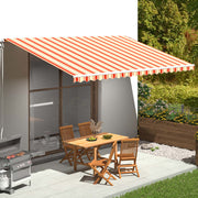 Luifeldoek 5x3 m geel oranje polyester
