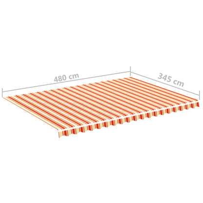 Vervangingsdoek Voor Luifel 5X3,5 M Geel En Oranje 500 x 350 cm Multikleur
