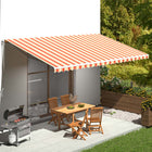 Vervangingsdoek Voor Luifel 6X3 M Geel En Oranje 600 x 300 cm Multikleur