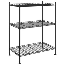 Opbergrek 3-Laags 50 Kg 60 x 35 x 76 cm Zwart