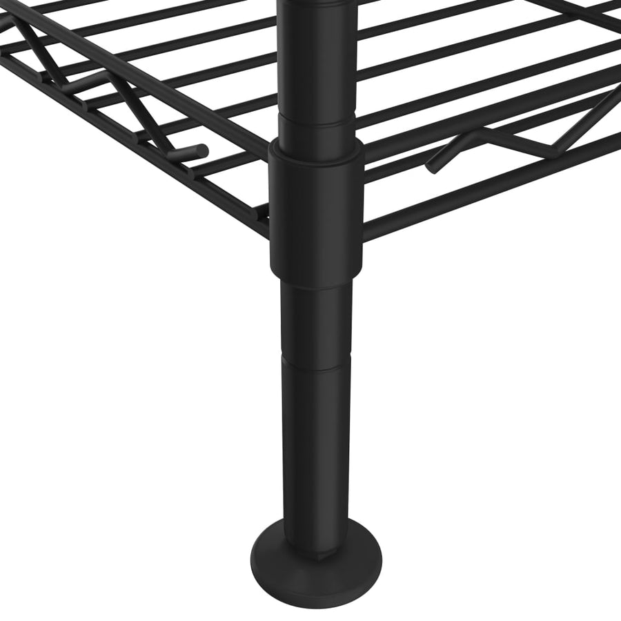 Opbergrek 3-Laags 50 Kg 60 x 35 x 76 cm Zwart