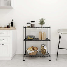 Opbergrek 3-Laags 50 Kg 60 x 35 x 76 cm Zwart