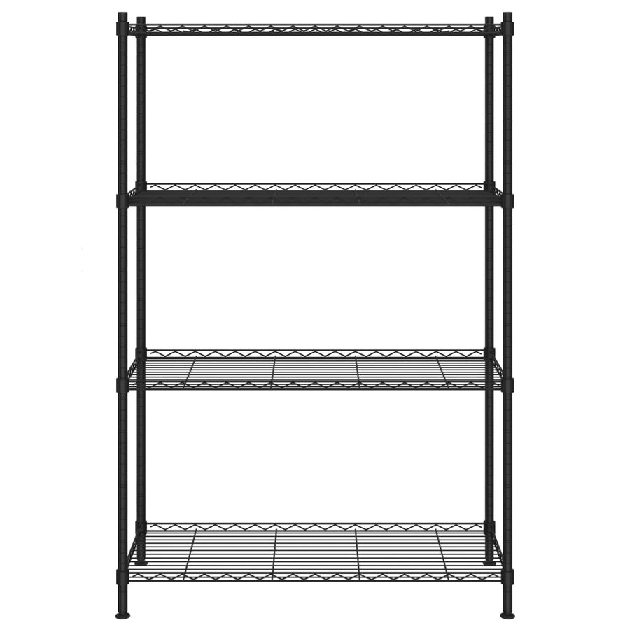 Opbergrek 4-Laags 200 Kg 90 x 35 x 137 cm Zwart
