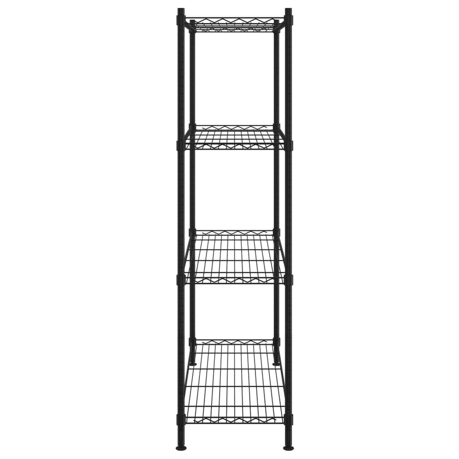Opbergrek 4-Laags 200 Kg 90 x 35 x 137 cm Zwart
