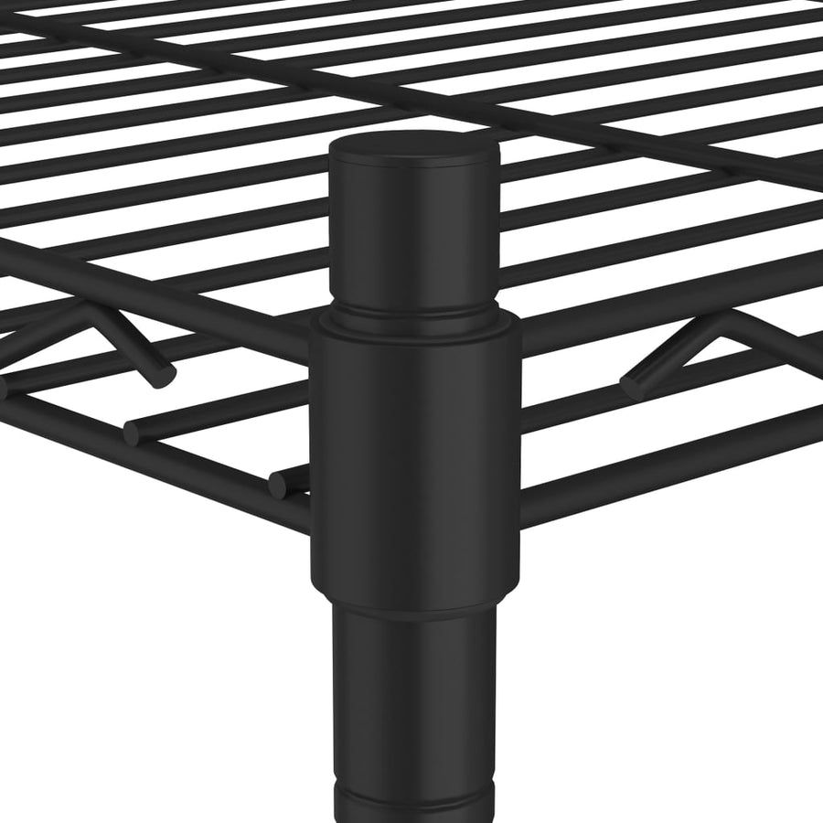 Opbergrek 4-Laags 200 Kg 90 x 35 x 137 cm Zwart