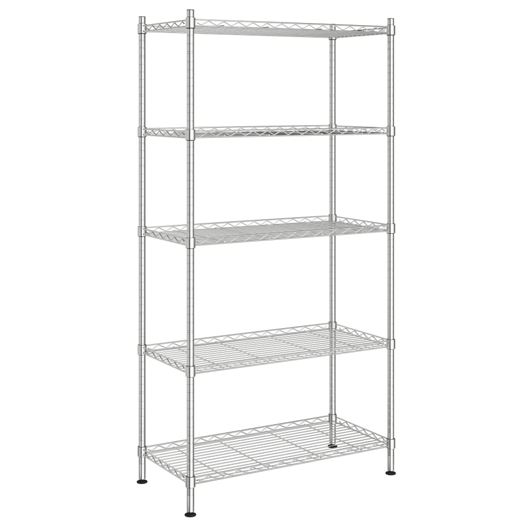 Opbergrek 5-Laags 250 Kg Kleurig 90 x 35 x 180 cm Chroom