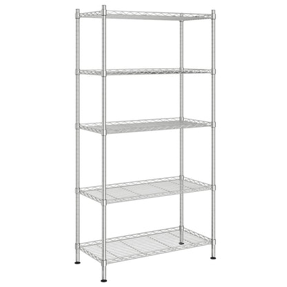 Opbergrek 5-Laags 250 Kg Kleurig 90 x 35 x 180 cm Chroom