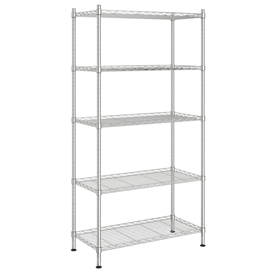 Opbergrek 5-Laags 250 Kg Kleurig 90 x 35 x 180 cm Chroom
