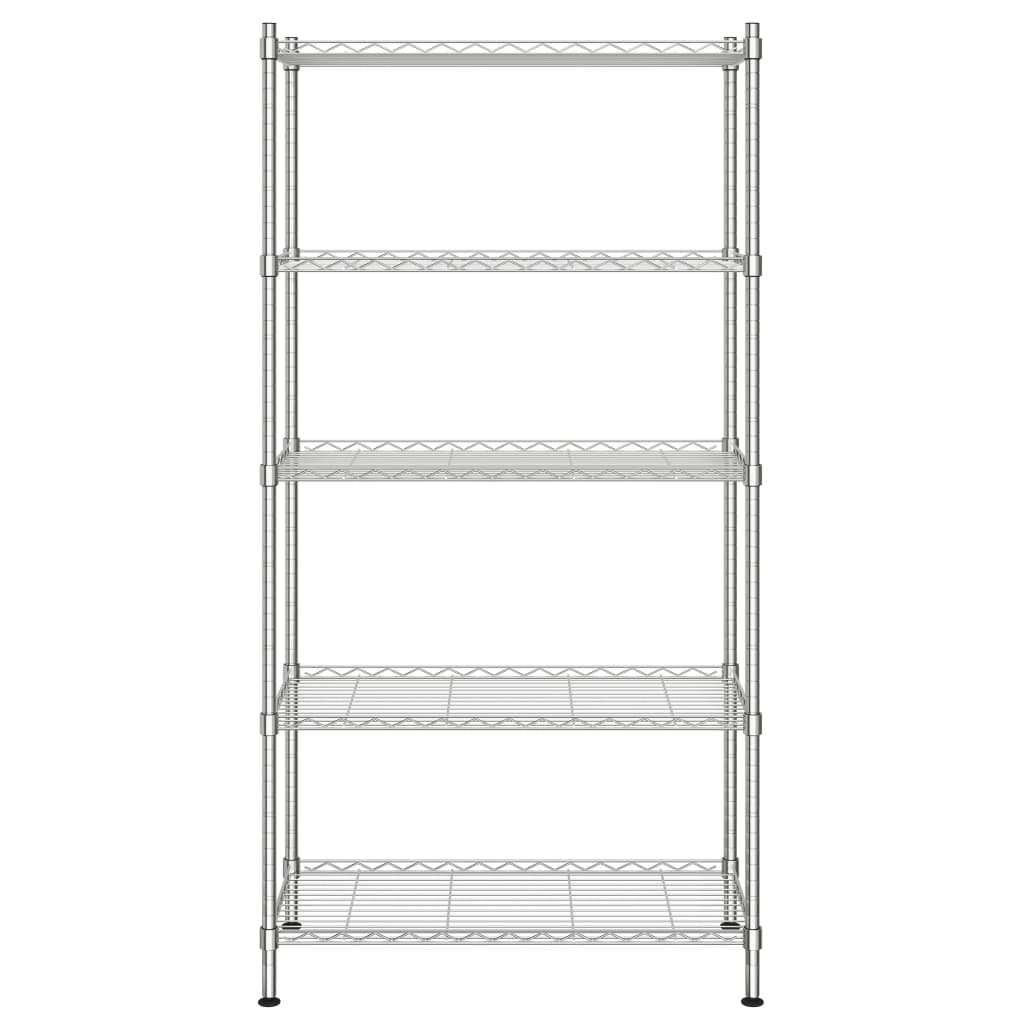 Opbergrek 5-Laags 250 Kg Kleurig 90 x 35 x 180 cm Chroom