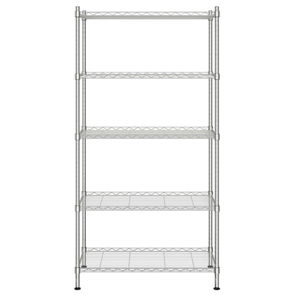 Opbergrek 5-Laags 250 Kg Kleurig 90 x 35 x 180 cm Chroom