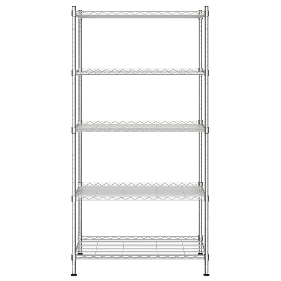Opbergrek 5-Laags 250 Kg Kleurig 90 x 35 x 180 cm Chroom