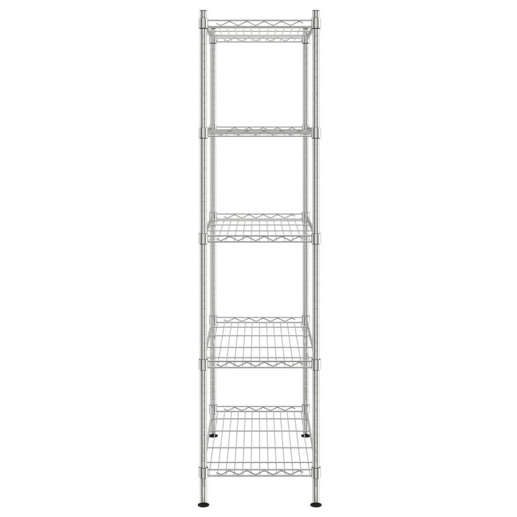 Opbergrek 5-Laags 250 Kg Kleurig 90 x 35 x 180 cm Chroom