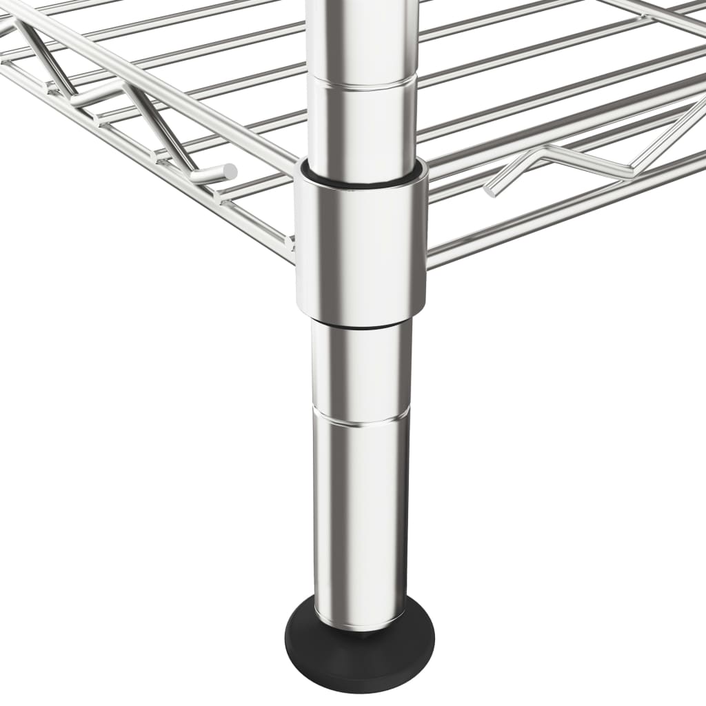 Opbergrek 5-Laags 250 Kg Kleurig 90 x 35 x 180 cm Chroom