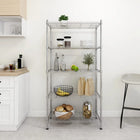Opbergrek 5-laags 90x35x180 cm chroom