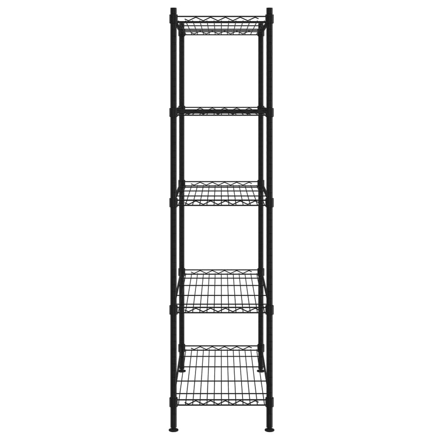 Opbergrek 5-Laags 250 Kg 90 x 35 x 180 cm Zwart