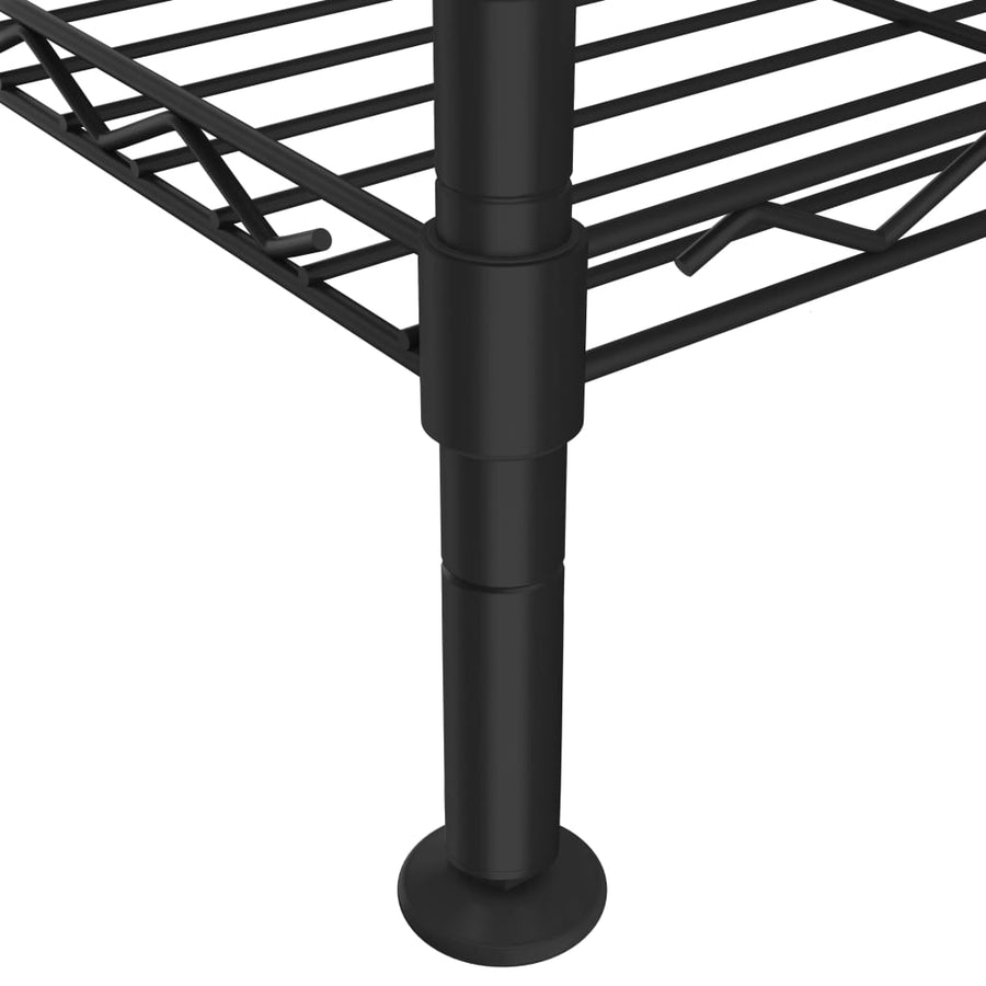Opbergrek 5-Laags 250 Kg 90 x 35 x 180 cm Zwart