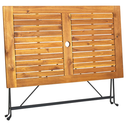 Tuintafel Inklapbaar Massief Acaciahout 120 x 70 x 74 cm