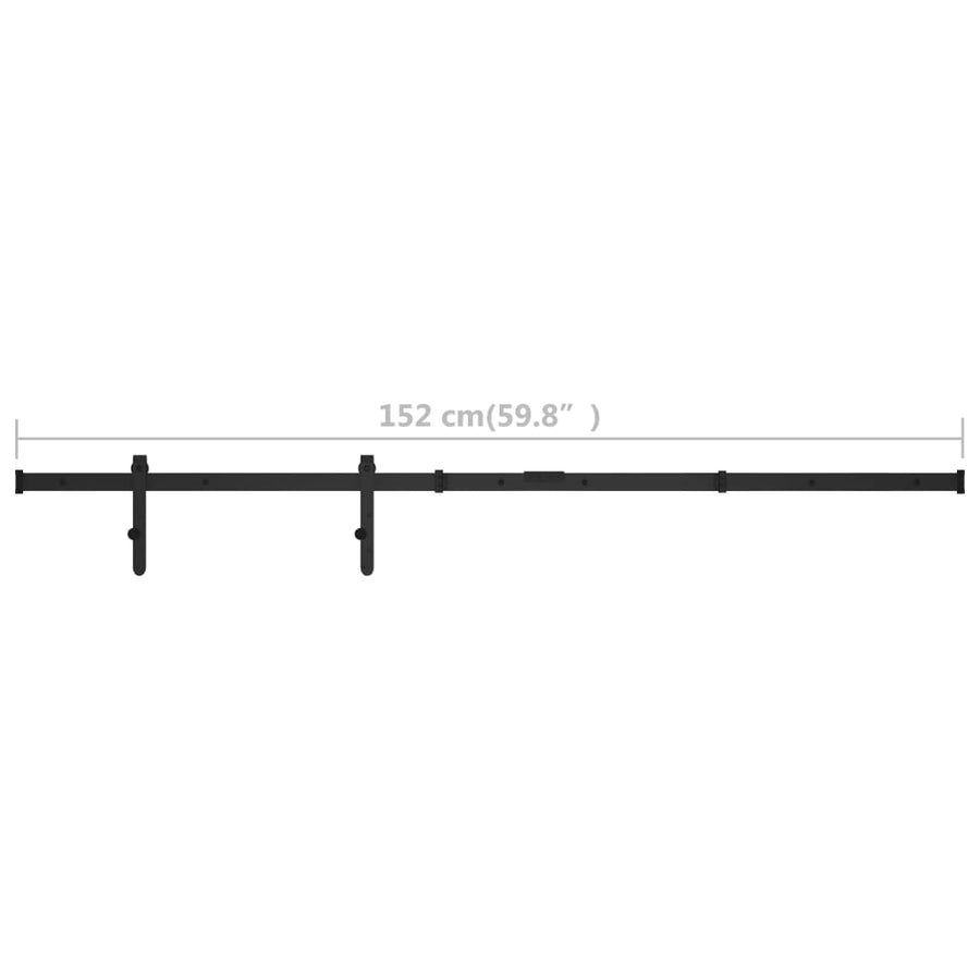 Ophangset voor minischuifdeur 152 cm koolstofstaal