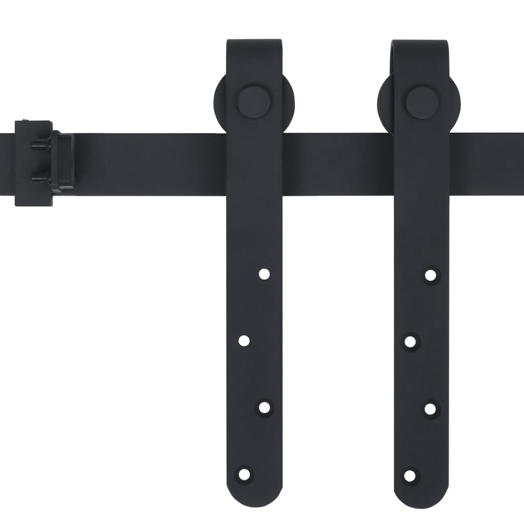 Ophangset Voor Minischuifdeur 122 Cm Koolstofstaal Zwart