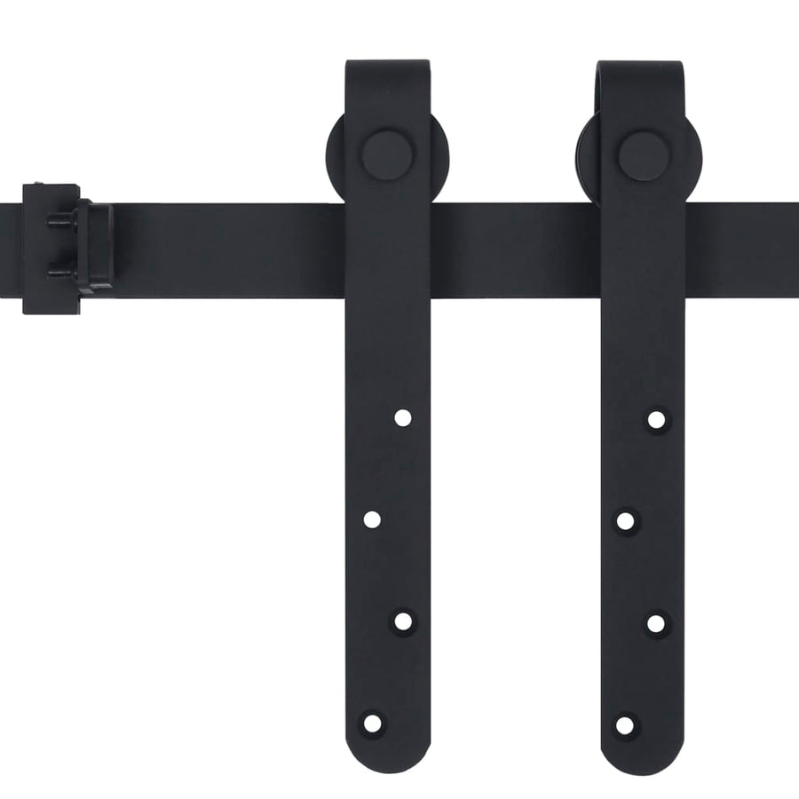 Ophangset Voor Minischuifdeur 122 Cm Koolstofstaal Zwart