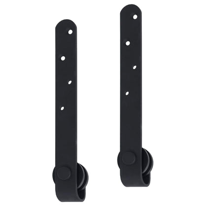 Ophangset Voor Minischuifdeur 122 Cm Koolstofstaal Zwart
