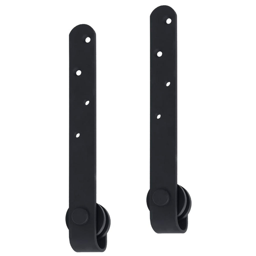 Ophangset Voor Minischuifdeur 122 Cm Koolstofstaal Zwart
