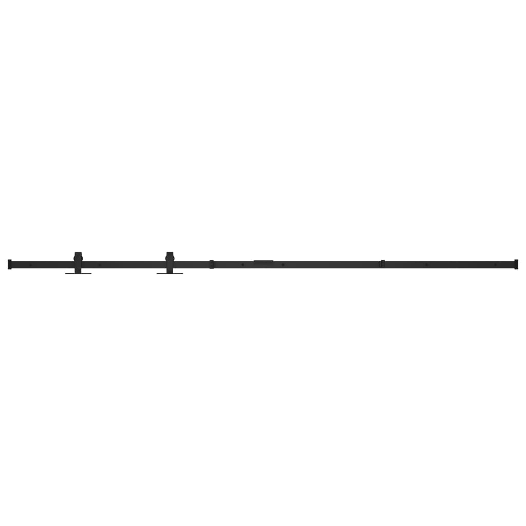 Ophangset Voor Minischuifdeur Koolstofstaal 183 cm Zwart