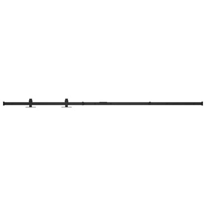 Ophangset Voor Minischuifdeur Koolstofstaal 183 cm Zwart