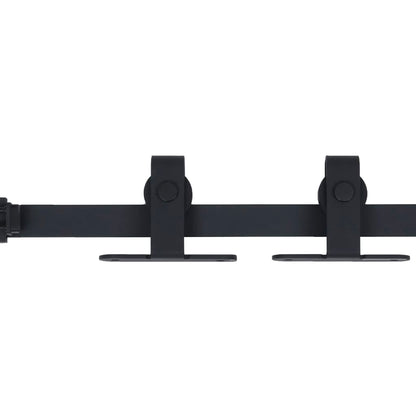 Ophangset Voor Minischuifdeur Koolstofstaal 183 cm Zwart