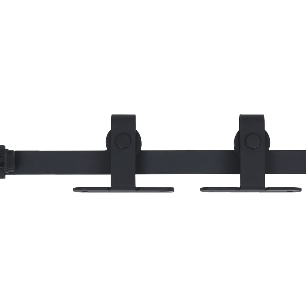Ophangset voor minischuifdeur 152 cm koolstofstaal 152 cm Zwart