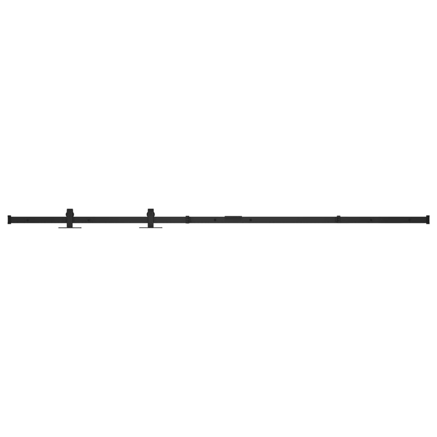 Ophangset Voor Minischuifdeur 122 Cm Koolstofstaal Zwart