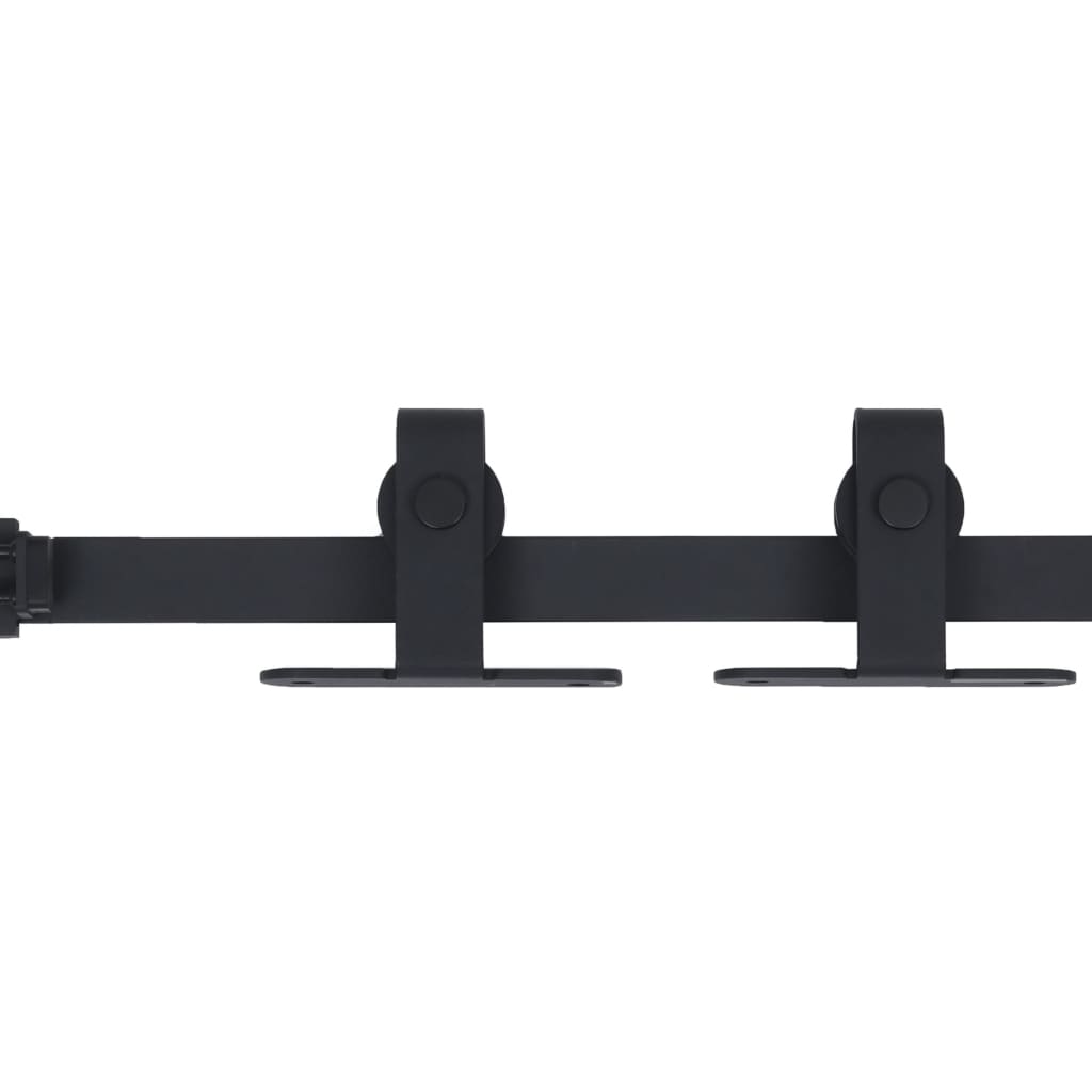 Ophangset Voor Minischuifdeur 122 Cm Koolstofstaal Zwart