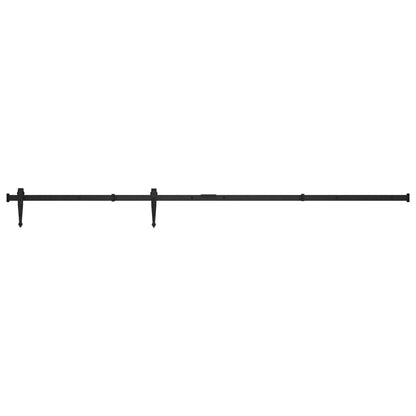 Ophangset Voor Minischuifdeur Koolstofstaal 183 cm Zwart