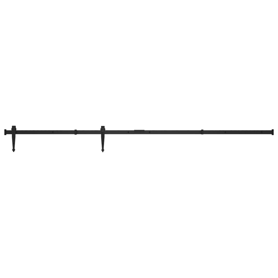 Ophangset Voor Minischuifdeur Koolstofstaal 183 cm Zwart