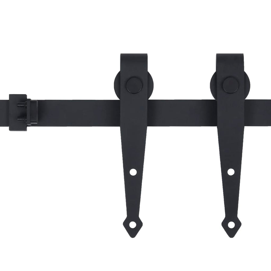 Ophangset Voor Minischuifdeur Koolstofstaal 200 cm Zwart