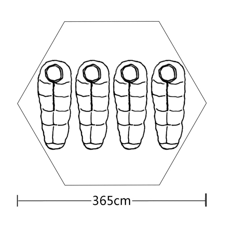 Tent -Persoons Meerkleurig Multikleur