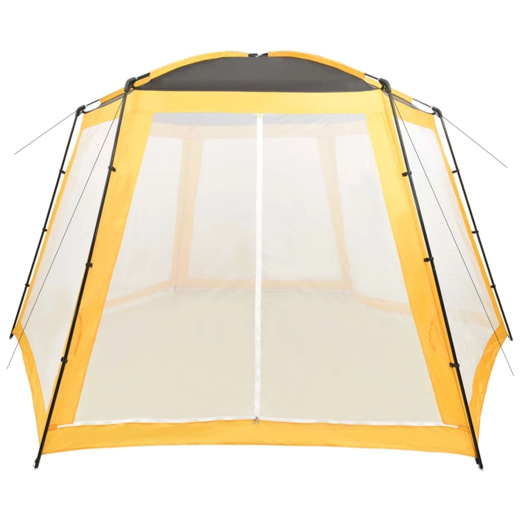 Zwembadtent 500X433X250 Cm Stof Geel